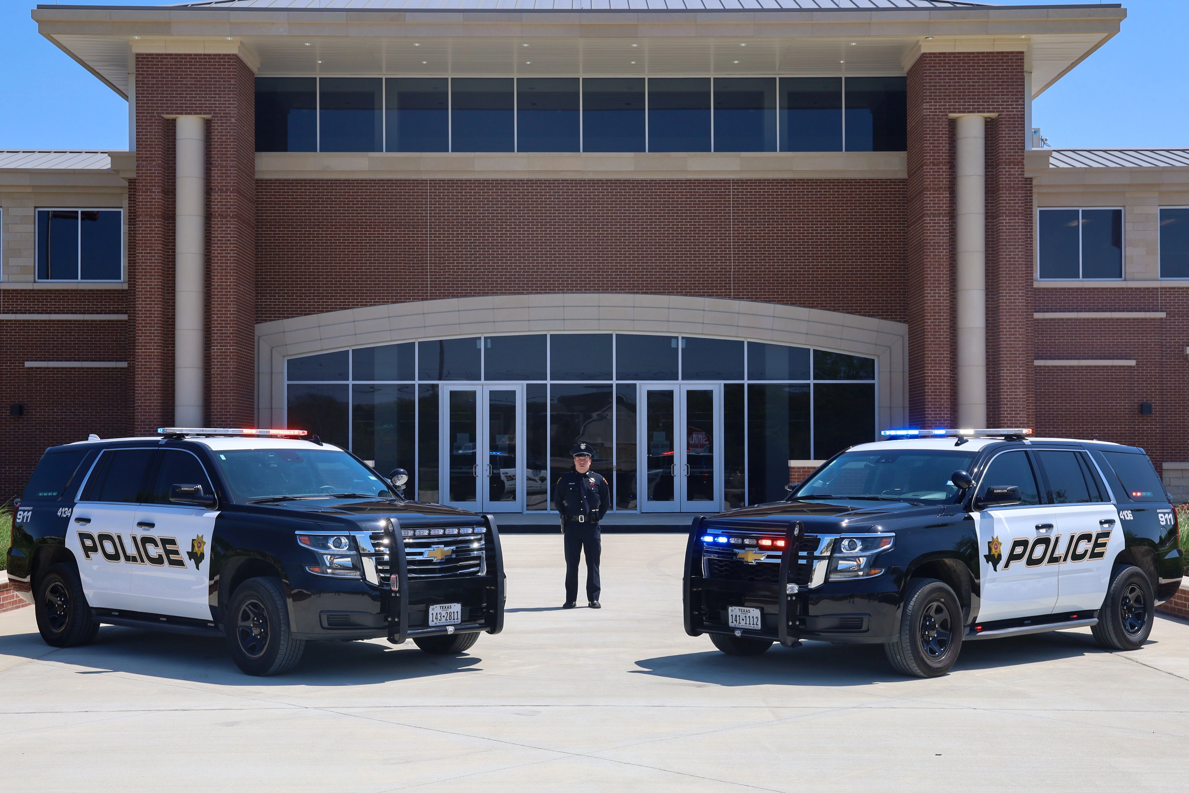 Police Agency with 2 Police Interceptors out front